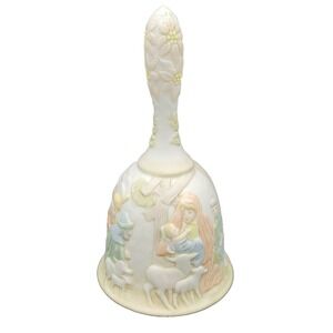 Lefton China Nativity Bell Christopher Collection Hand Painted‎ Christmas 1982